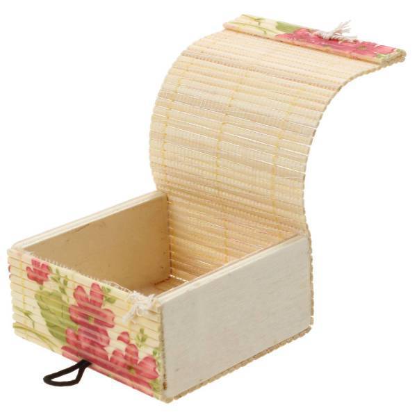 Boîte à Bijoux <br> Bambou Fleurs Boîte à Bijoux Bambou Fleurs