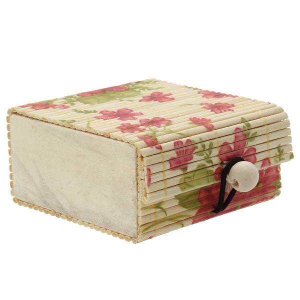 Boîte à Bijoux <br> Bambou Fleurs Boîte à Bijoux Bambou Fleurs
