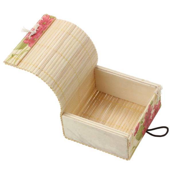 Boîte à Bijoux <br> Bambou Fleurs Boîte à Bijoux Bambou Fleurs