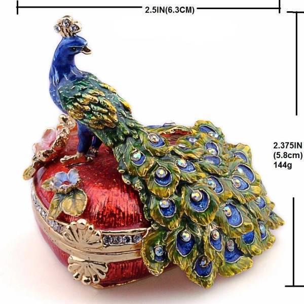 Boîte à Bijoux Paon Boîte à Bijoux Paon