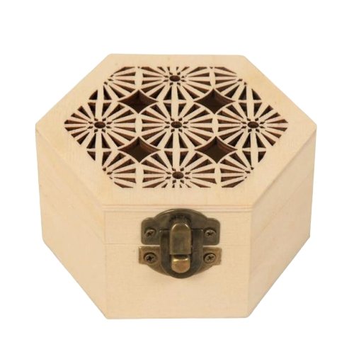 Boîte à Bijoux en Bois Gravé