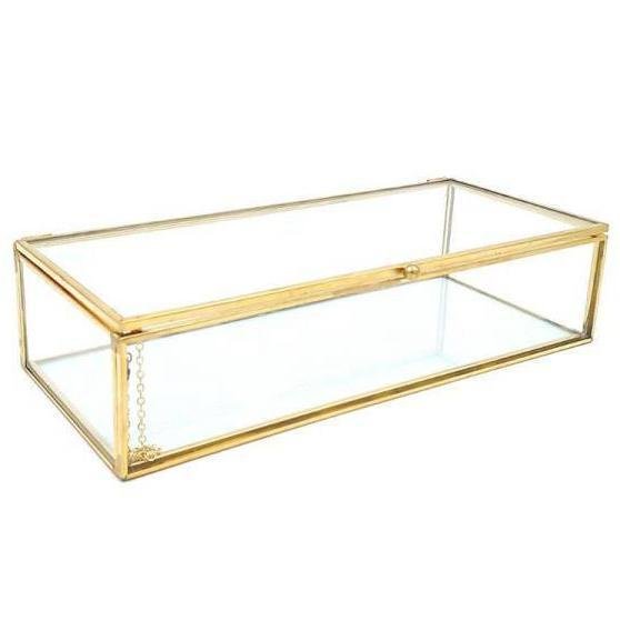 Boîte à Bijoux Verre et Cuivre