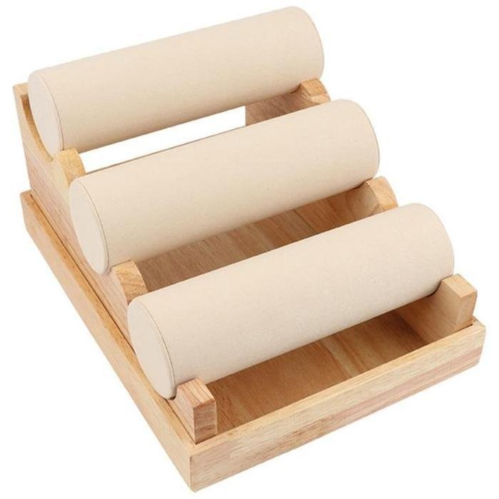 Porte Bracelet Bois <br> 3 Niveaux Porte Bracelet Bois